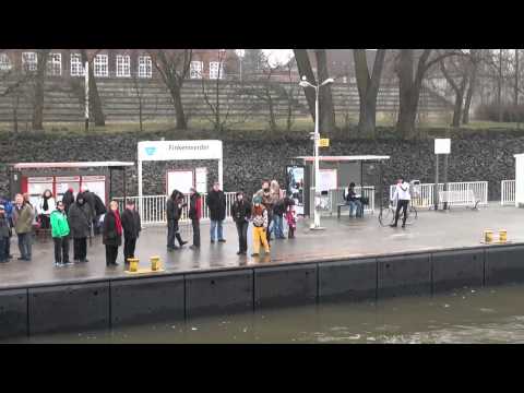 Hafenfähre HADAG Linie 62 Finkenwerder und zurück Hamburg Februar 2013 HD