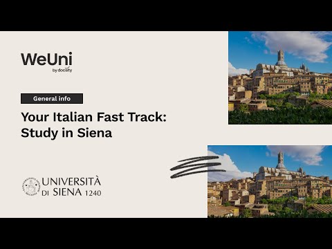 Your Italian Fast Track: study in Siena