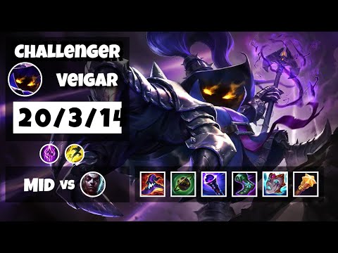 Veigar vs Ekko Mid 11.13 Challenger Gameplay S11 (20/3/14) - TURKISH