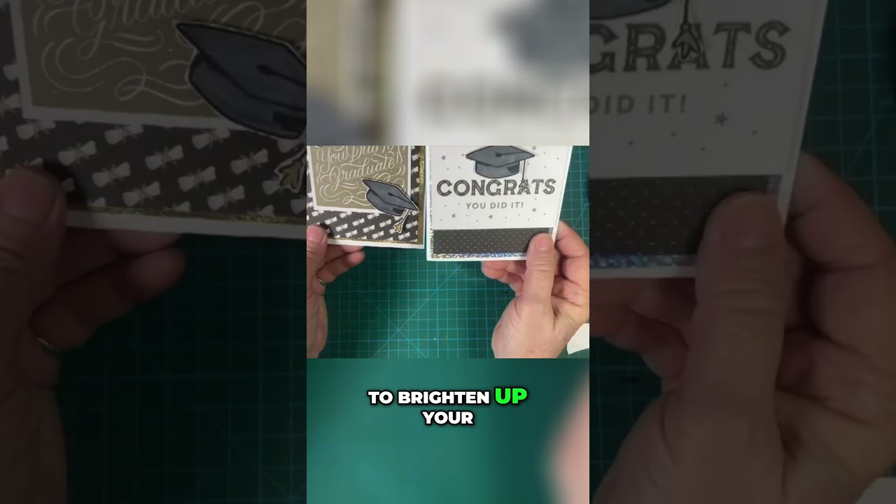 Layering with Dimensionals- DIY Graduation Cards!