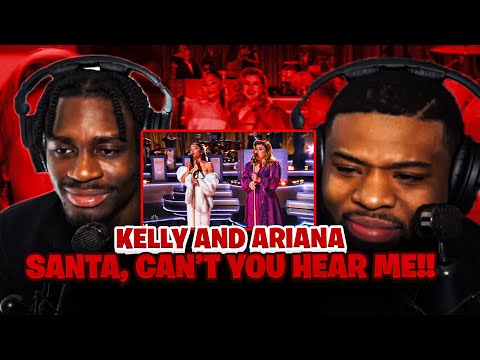 BabantheKidd FIRST TIME reacting to Kelly Clarkson & Ariana Grande - Santa, Can't You Hear Me!!