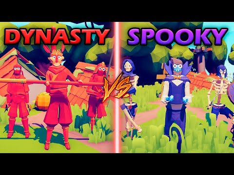 DYNASTY TEAM vs SPOOKY TEAM - Totally Accurate Battle Simulator | TABS