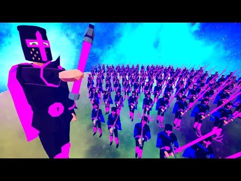 TABS Neon Faction on NEW Space Map in Totally Accurate Battle Simulator Mods Gameplay!
