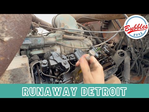 Runaway Two Stroke Detroit 8v71 Cold start