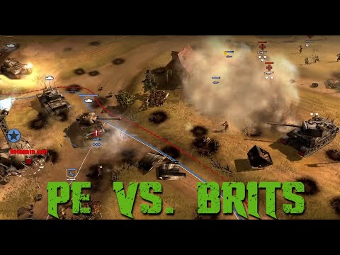Great CoH1 game: PE and Brits at war on Langres as high level players go at it!