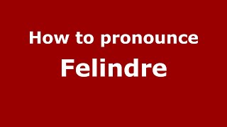 How to pronounce Felindre