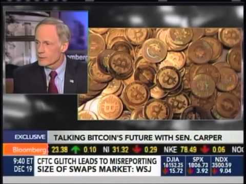 Senator Carper discusses Bitcoin and the Budget on Bloomberg TV