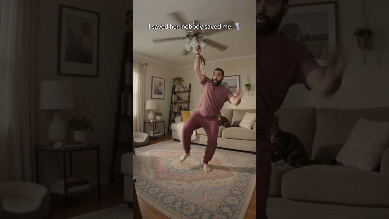 I Dove to Save My Cat From the Ceiling Fan and Paid the Price 🐱🌪️