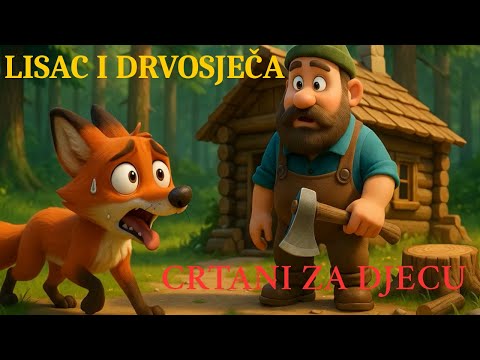 Lisac i drvosječa - crtani za djecu - bajke i basne za djecu