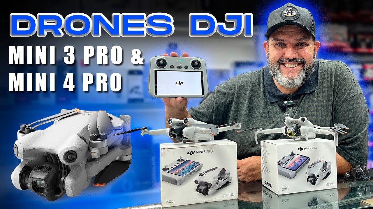Melhores DRONES DJI CUSTO X BENEFÍCIO - Mini 3 & 4 Pro Review