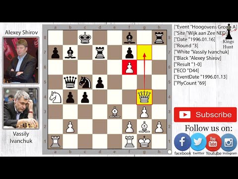 Vassily Ivanchuk immortal Queen Sacrifice Against Alexey Shirov (1996)