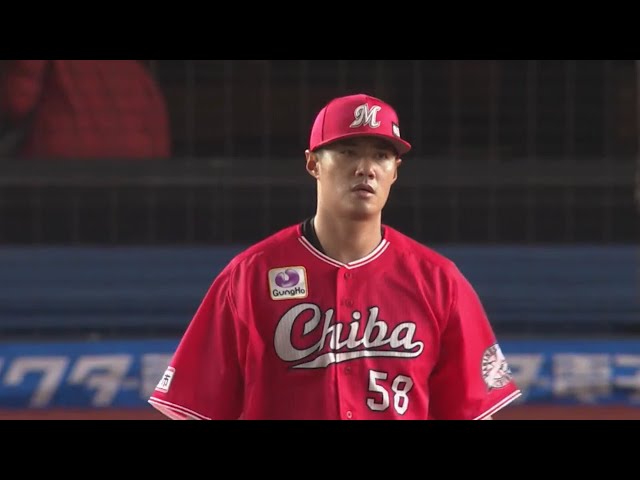 【1回表】マリーンズ・チェン・ウェイン 9年ぶりのNPB登板で先頭打者から空振り三振を奪う!! 2020/10/14 M-E