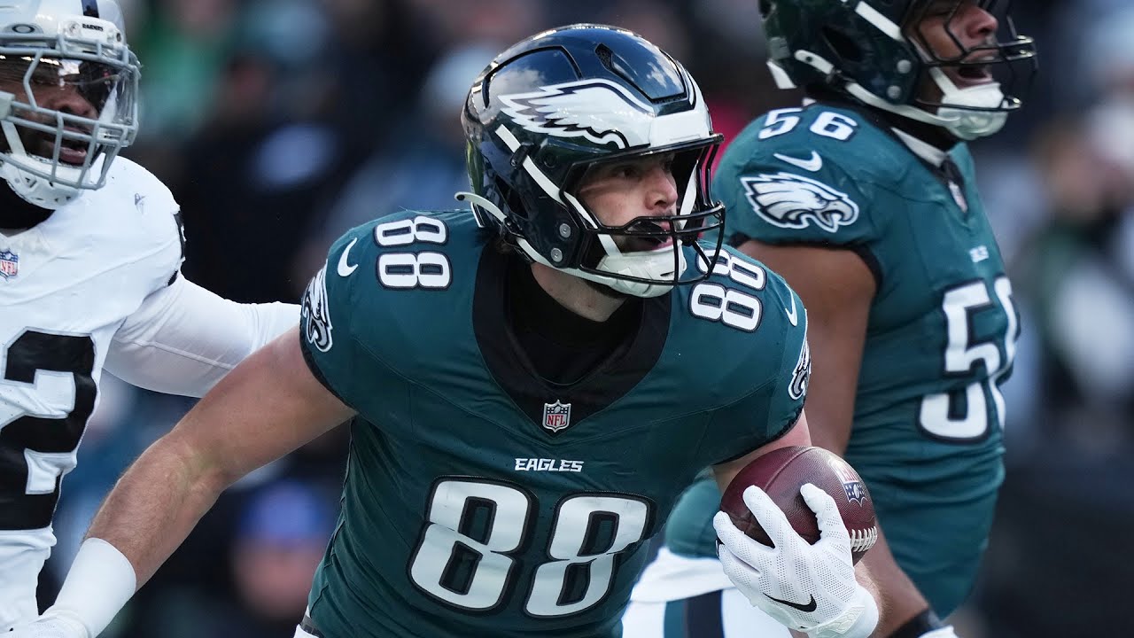 Every Dallas Goedert catch from 2-TD game vs. Raiders | Week 15