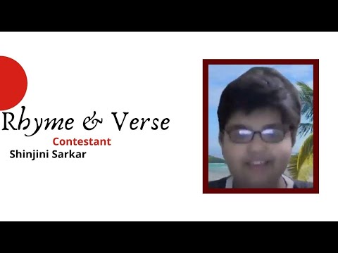 Shinjini Sarkar (Kolkata) #contestant #rhymeandverse