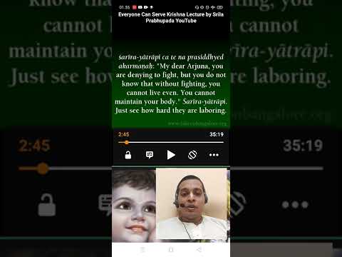 Kelas SB 1.2.9 Srila Prabhupada part 1 - Everyone can serve Krsna