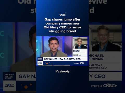 Gap shares jump after company names new Old Navy CEO to revive struggling brand