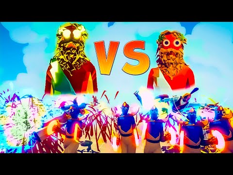 Golden and Ancient Zeus VS Every faction - Totally Accurate Battle Simulator TABS - Arena TABS