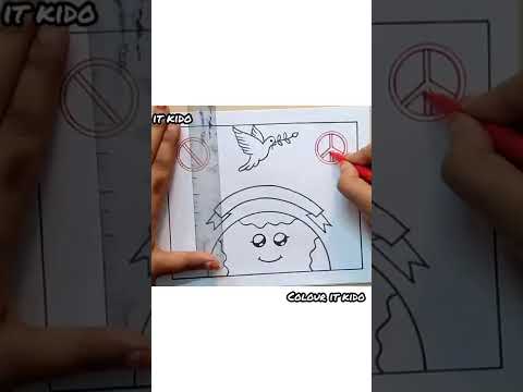 Peace day Drawing | peace day poster | international peace day Drawing