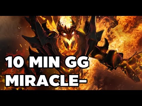 10 MIN GG Miracle- Shadow Fiend