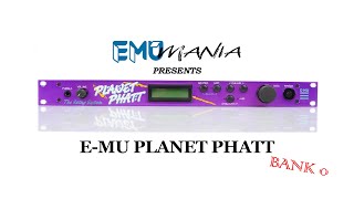 Video thumbnail for E-MU PLANET PHATT - BANK 0 PRESET DEMO by EMU Mania