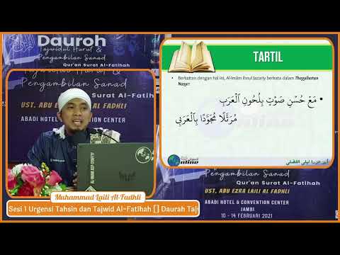 Daurah Al-Fatihah Jambi 2021 | Session 1 Urgency of Tahsin and Tajweed Al-Fatihah []
