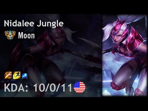 Nidalee Jungle vs Lee Sin - Moon - NA Challenger Patch 6.24