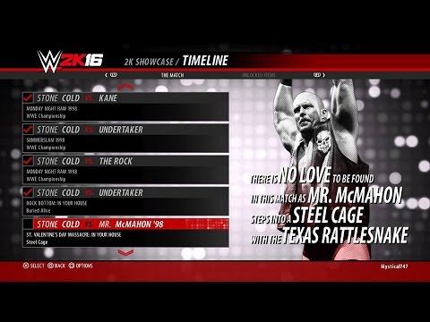 WWE 2K16 Showcase Stone Cold vs. Mr. McMahon'98
