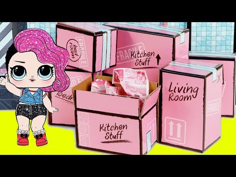 LOL Doll House Masquerade and Barbie Family DIY Custom