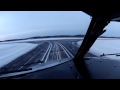 запуск, руление, взлет в "полярное утро" Мурманск, B-737 