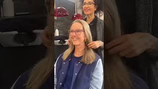 Dannnnnnke Jutte für die lange Fahrt vertrauen und die schöne Stunde mit dir,❤️#greyhair#hairstyle