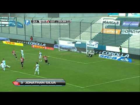 Gol de Dulcich (e/c). Quilmes 1 - Estudiantes 2. Fecha 13. Torneo Final 2014. FPT