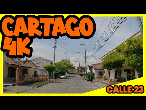 CARTAGO 4k - Recorrido por la calle 23 sector de Santa María