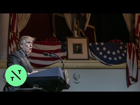 Trump Praises Powell, Humorist Mark Russell at Ford's Theater Gala