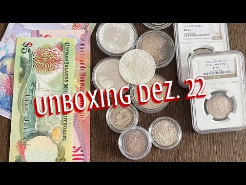 Unboxing Dezember 22, Silberunzen, Kaiserreich und Banknoten