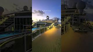 Msc World Europa pool deck by night 💙 Msc Cruises #mscworldeuropa #msccruises #cruiseship #m