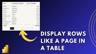 Power BI Pagination Trick: Show 10 Rows Per Page in  a Visual | MiTutorials