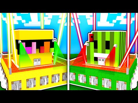 SUNNY VS MELON - MOST SECURE BASE EVER! (Minecraft Build Battle)