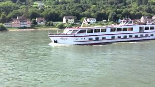 preview picture of video 'MS Allegra bei Lahnstein auf der Fahrt rheinaufwärts am 21.08.2013.'