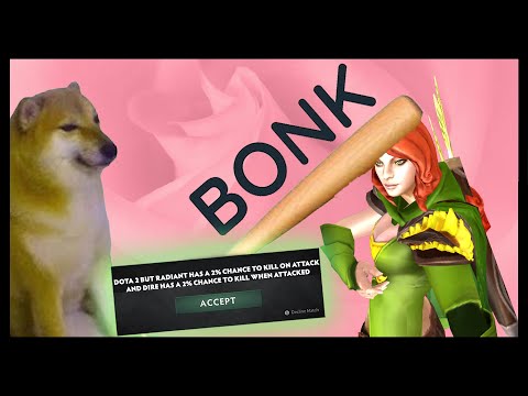 Dota 2 But Radiant Has A 2% Chance To Kill On Attack And Dire Has A 2% Chance To Kill When Attacked
