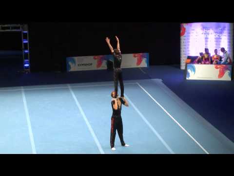 SILVER - King Edmund - Mens Pair - Senior - 2015 Acrobatic Gymnastics British Championships