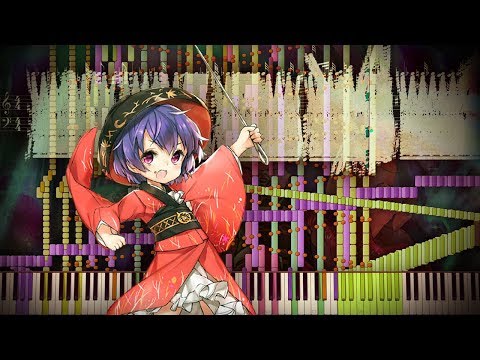 Synthesia: Touhou 14 - Kobito of the Shining Needle | 66,000 Notes | Black MIDI