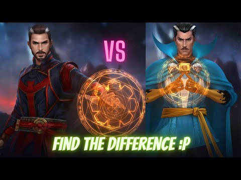 LVL 70 DOCTOR STRANGE UNIFORM COMPARISON - DORMAMMU GBR - MEPHISTO 49 (RAGE) - Marvel Future Fight