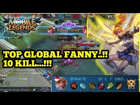 TOP GLOBAL FANNY | 10 KILL...!! | BUILD TERKUAT FANNY | BY HIKARI