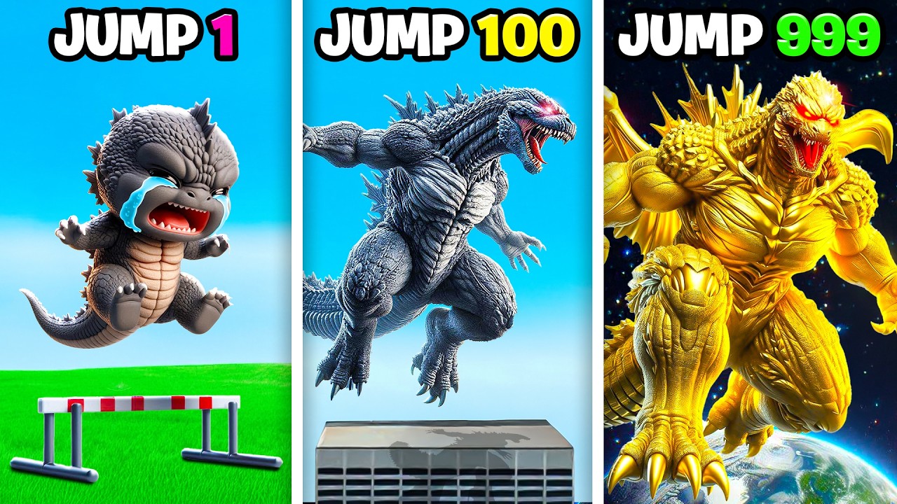 GODZILLA Upgrades with Every JUMP in GTA 5!