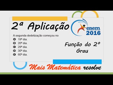 ENEM 2016 - 2ª Aplicação - Função do 2º Grau - Para evitar uma epidemia, a Secretaria de Saúde de um