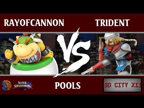 SDC XII - Rayofcannon (Bowser Jr.) vs. Trident (Sheik, Cloud, Corrin) [Pools]