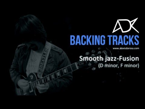 Smooth jazz fusion backing track D minor/F minor