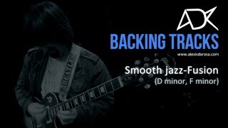 Smooth jazz fusion backing track D minor/F minor