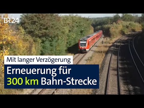 Ausbau und Elektrifizierung: 300 km lange Bahn-Trasse wird erneuert – endlich | BR24