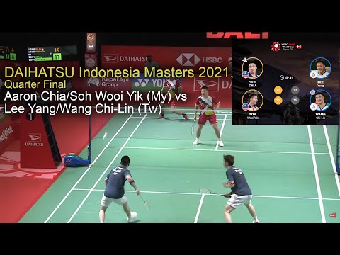 Indonesia Masters 2021 | Aaron Chia/Soh Wooi Yik vs Lee Yang/Wang Chi-Lin | QF (Highlights)